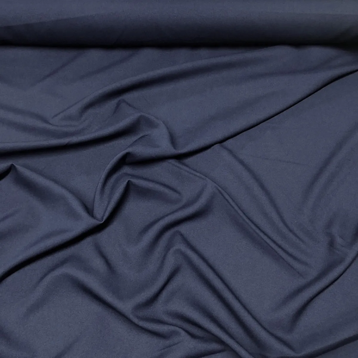 1pc - Premium Poly (Poplin) Table Linen 108" Round - Navy 1245