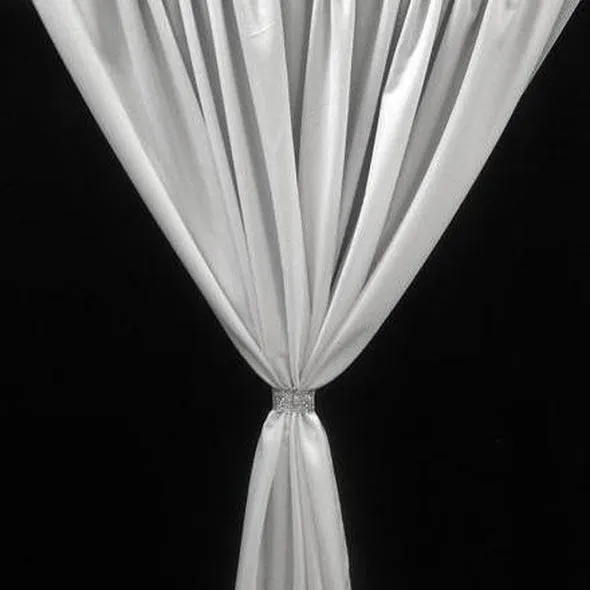 1pc - Scuba (Wrinkle-Free) Drapery Panel 8' Tall x 58" wide - White