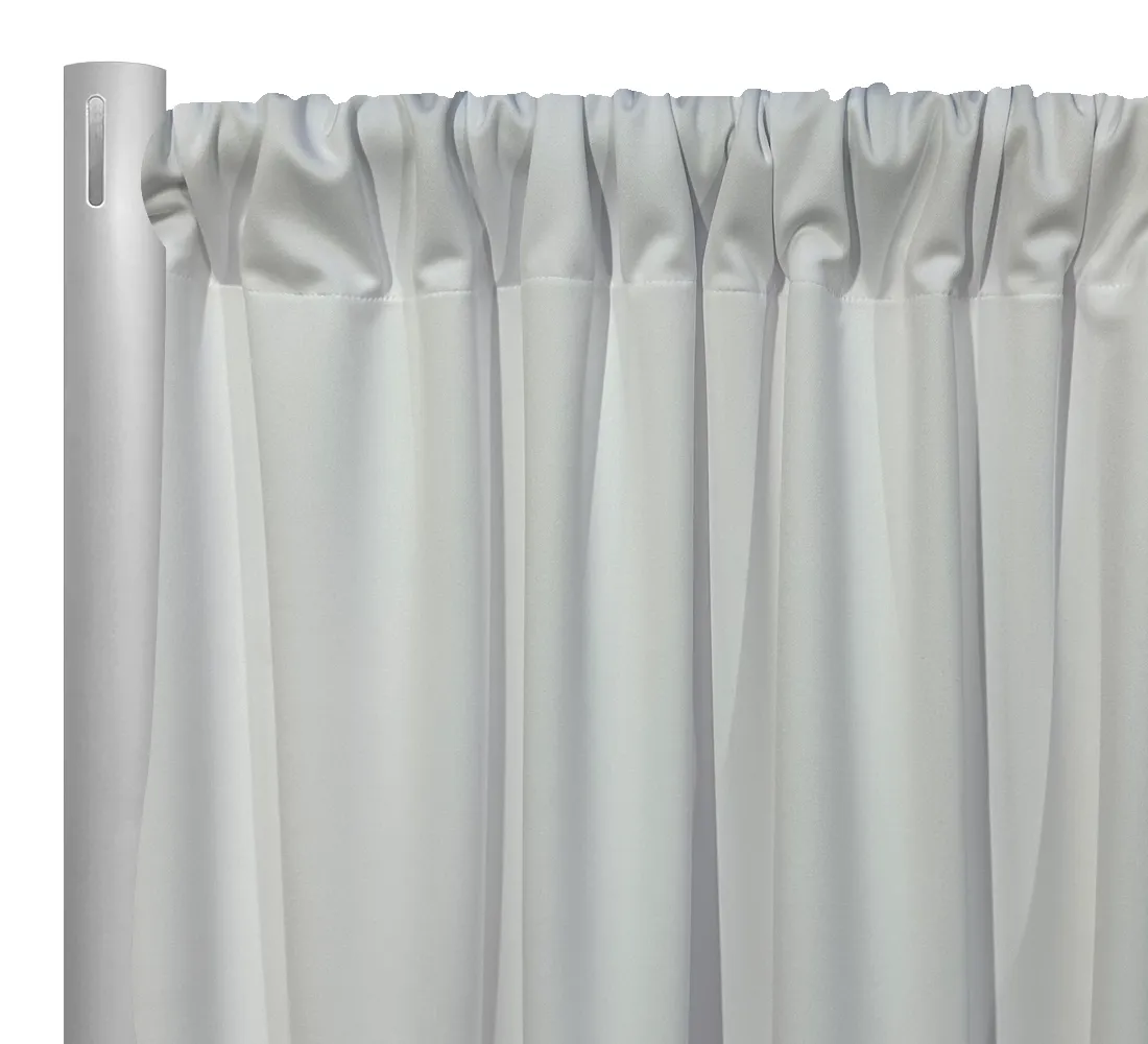 1pc - Scuba (Wrinkle-Free) Drapery Panel 8' Tall x 58" wide - White