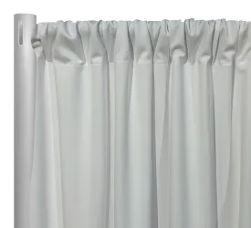 1pc - Scuba (Wrinkle-Free) Drapery Panel 8' Tall x 58" wide - White