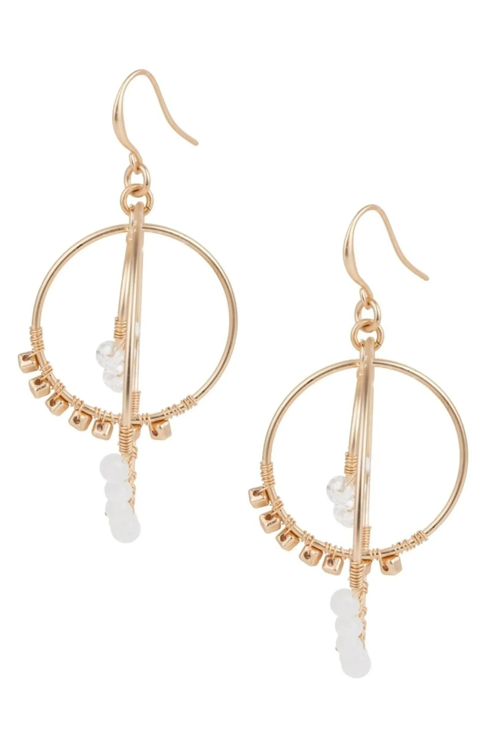 Beaded Multi Hoop Earrings