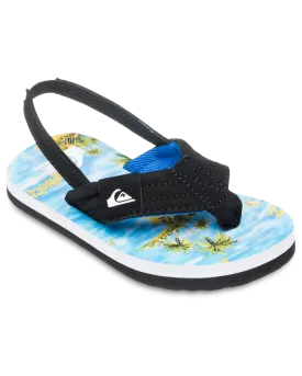 Boys Molokai Layback Toddler Flip Flops in Coronet Blue Naturama