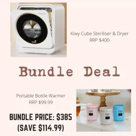 Bundle Deal: Kiwy Cube Baby Steriliser & Dryer/Portable Warmer