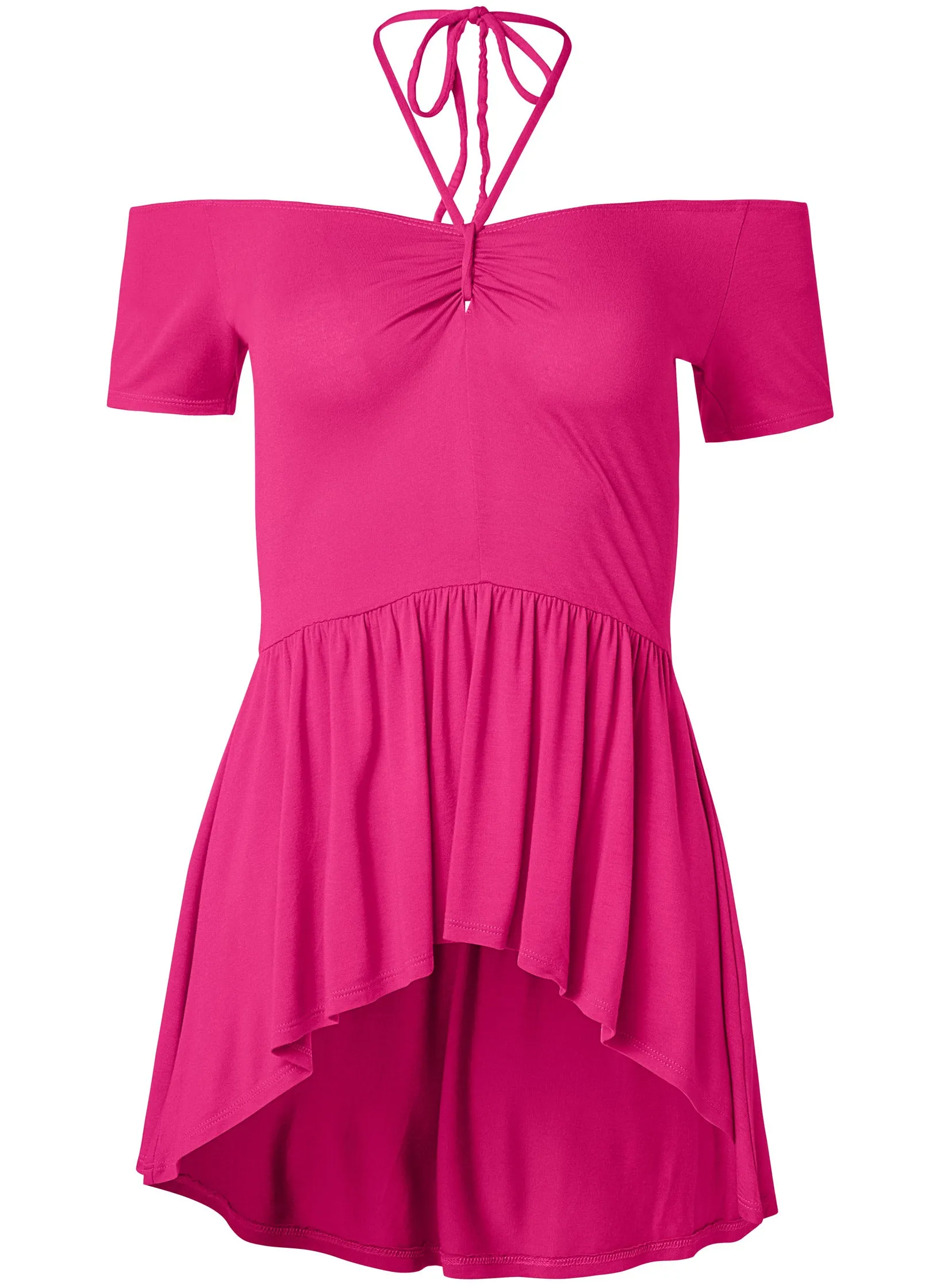 Casual High-Low Top - Pink
