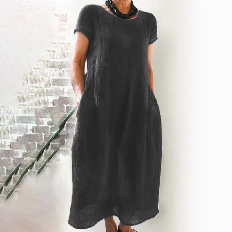 Clearance Sales - 49% OFFLoose Solid Color Dress