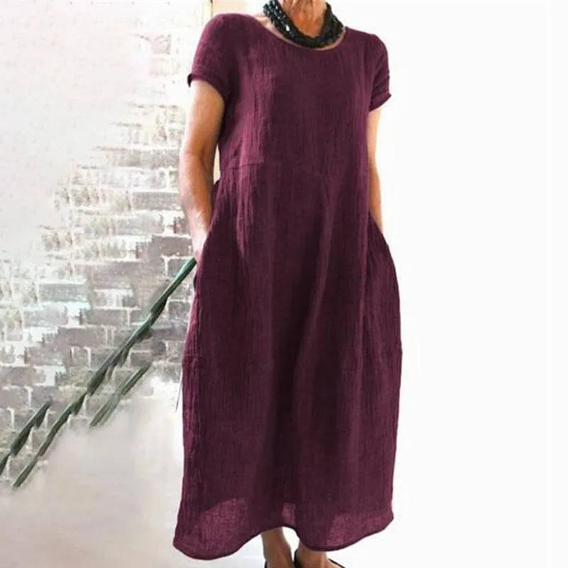 Clearance Sales - 49% OFFLoose Solid Color Dress