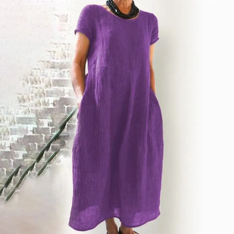 Clearance Sales - 49% OFFLoose Solid Color Dress