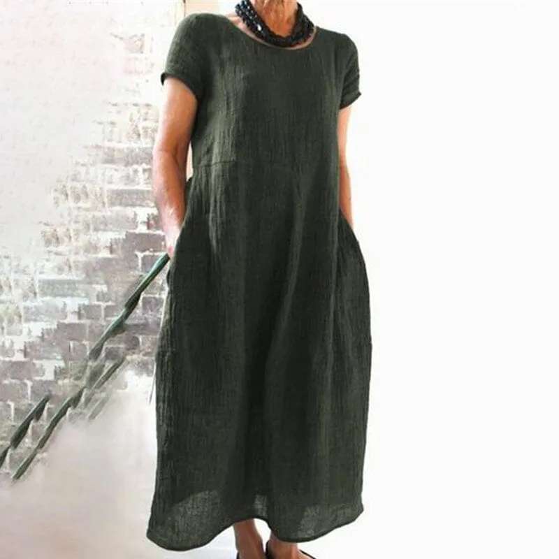 Clearance Sales - 49% OFFLoose Solid Color Dress