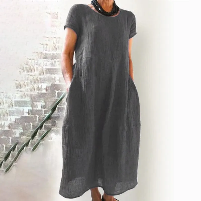 Clearance Sales - 49% OFFLoose Solid Color Dress
