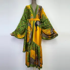 Cock-Tail Ruffle Bottom Kimono