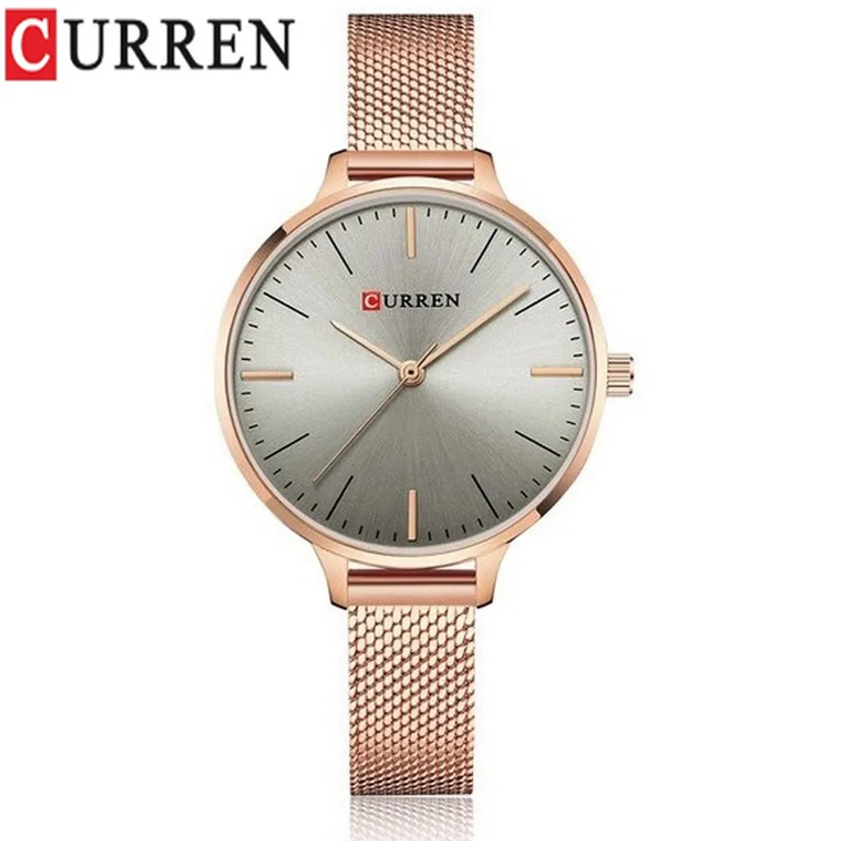 CURREN Original Brand Stainless Steel Band Wrist Watch For Women With Brand (Box & Bag)-9022