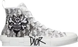 Dior And Shawn B23 High Top Bee Embroidery Shoes for Unisex