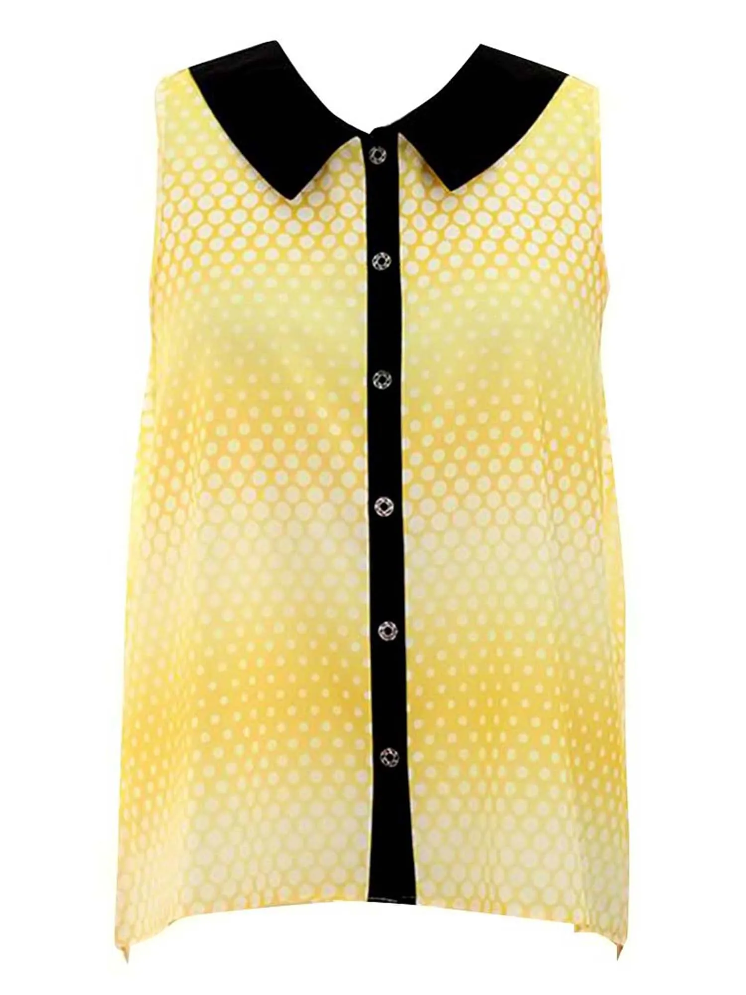 High Low Polka Dot Sleeveless Top