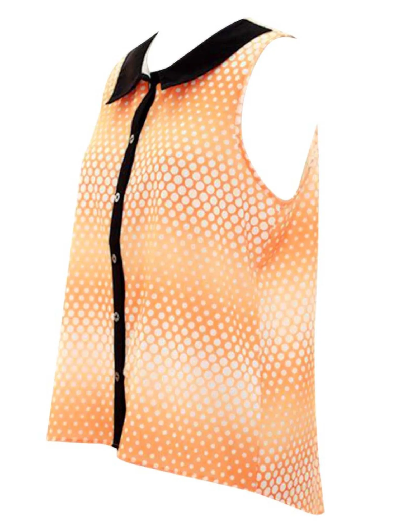 High Low Polka Dot Sleeveless Top