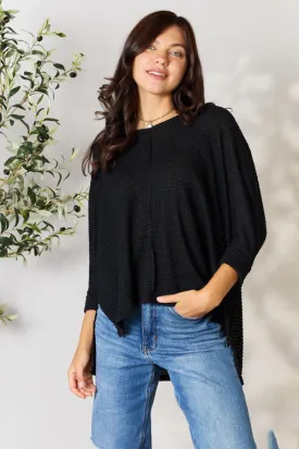 Huntley High-Low Slit Knit Top