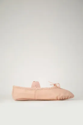 Kids PU Leather Ballet Shoes (Full Sole, With Lace)
