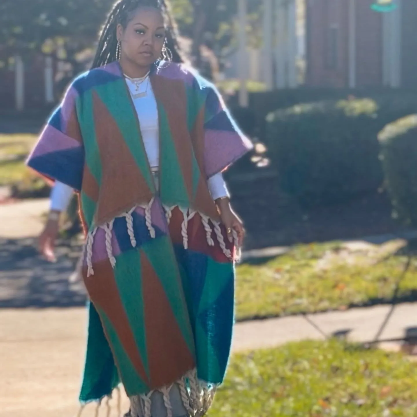 Lavish Wool Tassel Cardigan Kimono