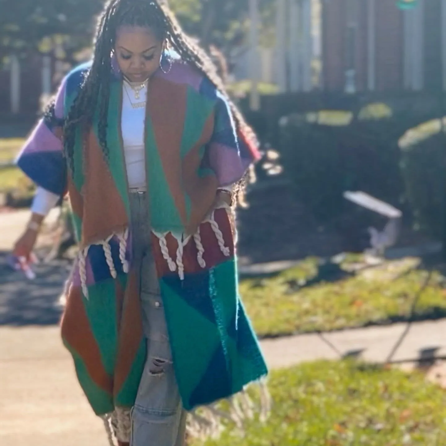 Lavish Wool Tassel Cardigan Kimono