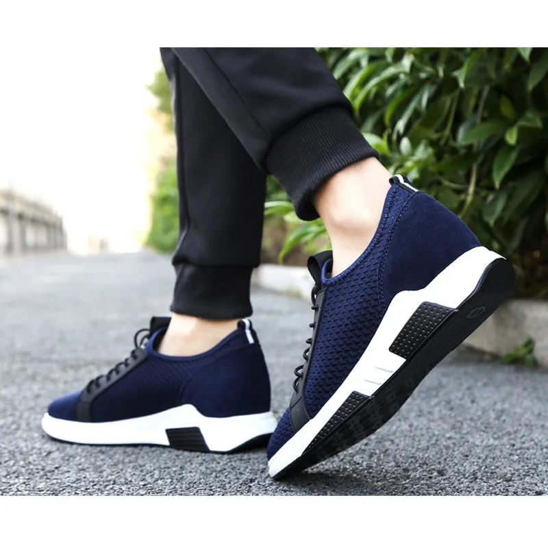 Lift Sneakers Men Elevator Height Increase Shoes High Heels Insoles 6cm Tall Man