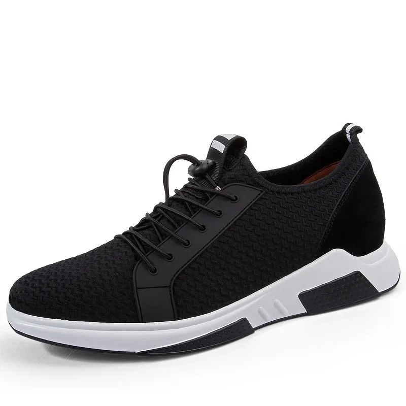 Lift Sneakers Men Elevator Height Increase Shoes High Heels Insoles 6cm Tall Man