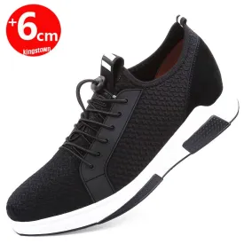 Lift Sneakers Men Elevator Height Increase Shoes High Heels Insoles 6cm Tall Man