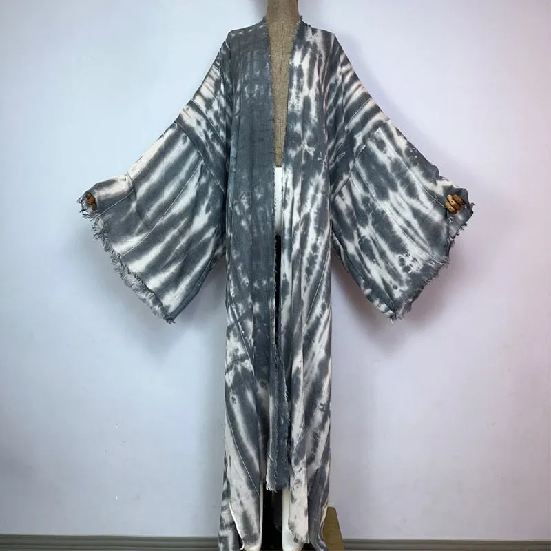 Linen Tie-dye Kimono