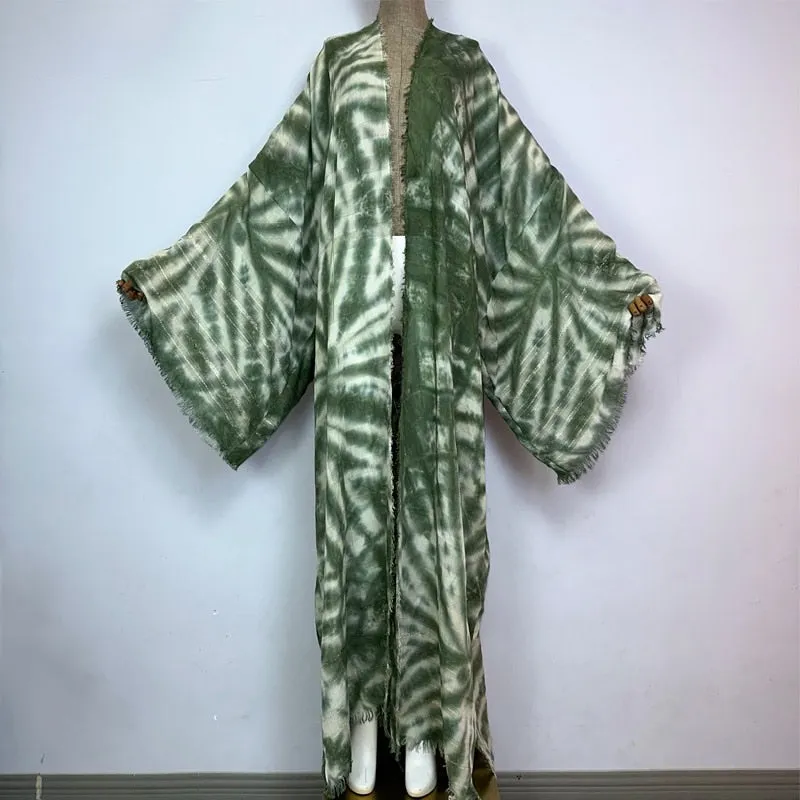 Linen Tie-dye Kimono
