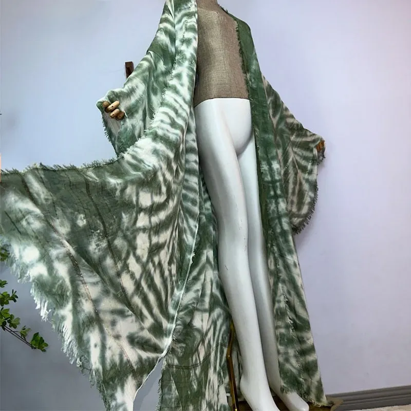 Linen Tie-dye Kimono