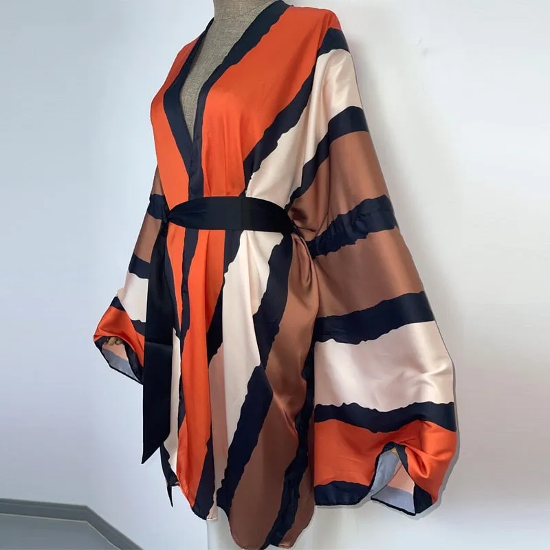 Mahogany Melody Kimono (short)