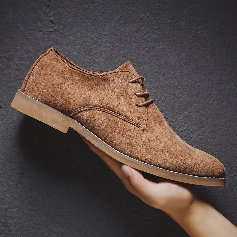 Men's Lightweight Suede Lace-up Shoes | Perfect for Everyday Wear