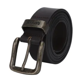 Men's Solid Brand Logo Belt