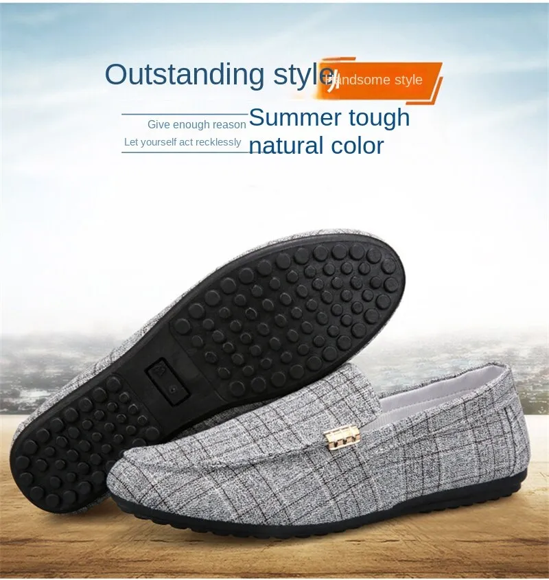 New fashion Men Flats Light Breathable Shoes Shallow Casual Shoes Men Loafers Moccasins Man Sneakers Peas Zapatos Driving Shoes