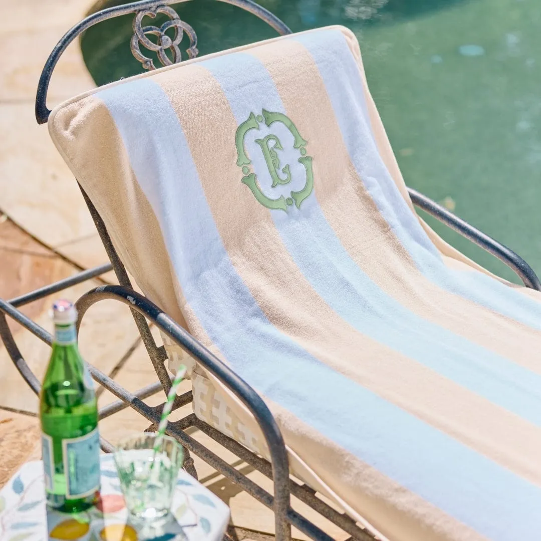 Pool Lounge Cover and Pillow Sham Bundle (8 pieces)