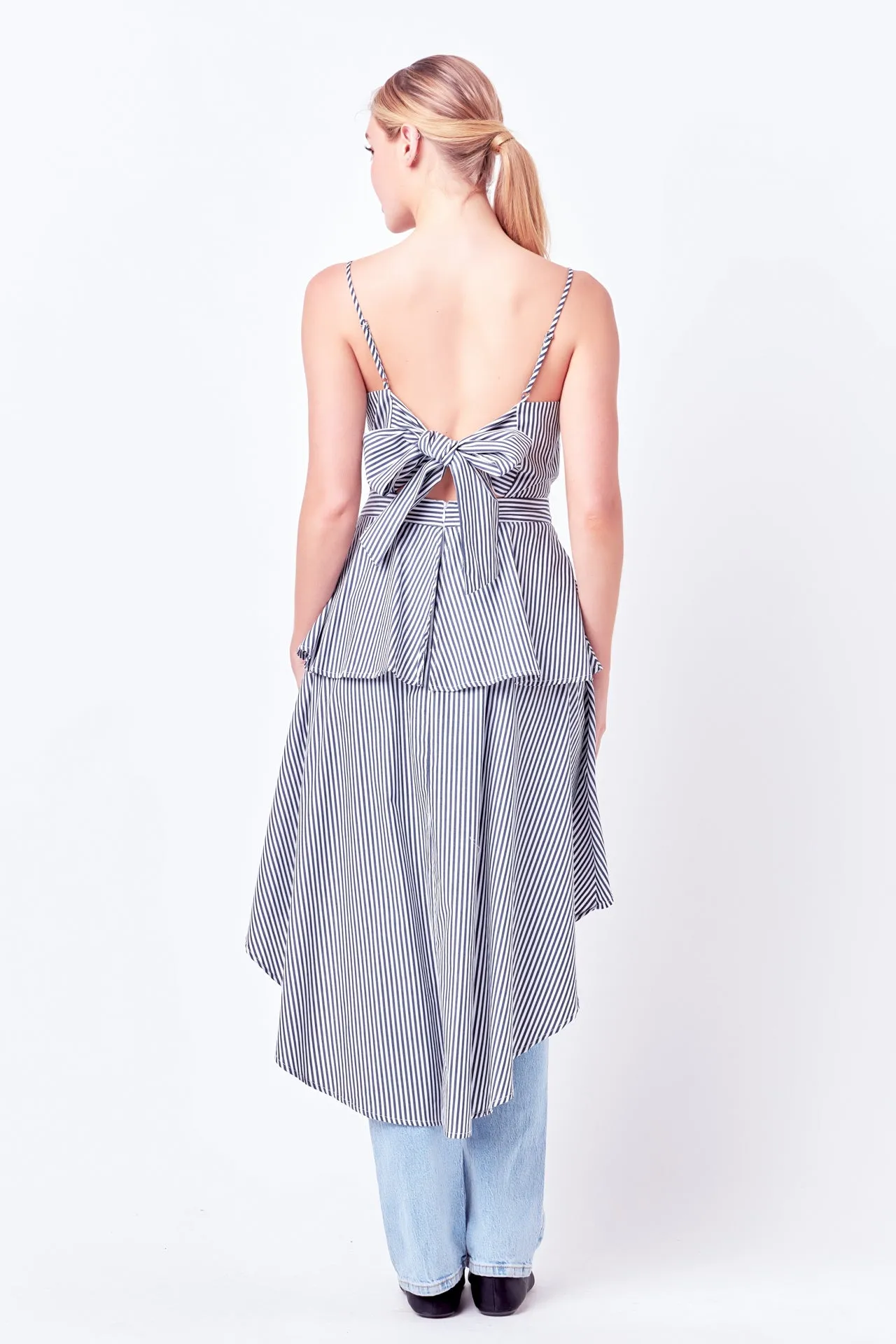 Poplin High-Low Top