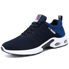 Professional White Running Shoes – Lightweight Designer Mesh Sneakers