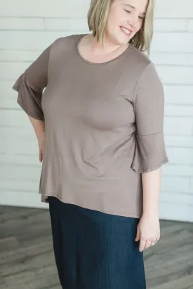 Ruffle High Low Top