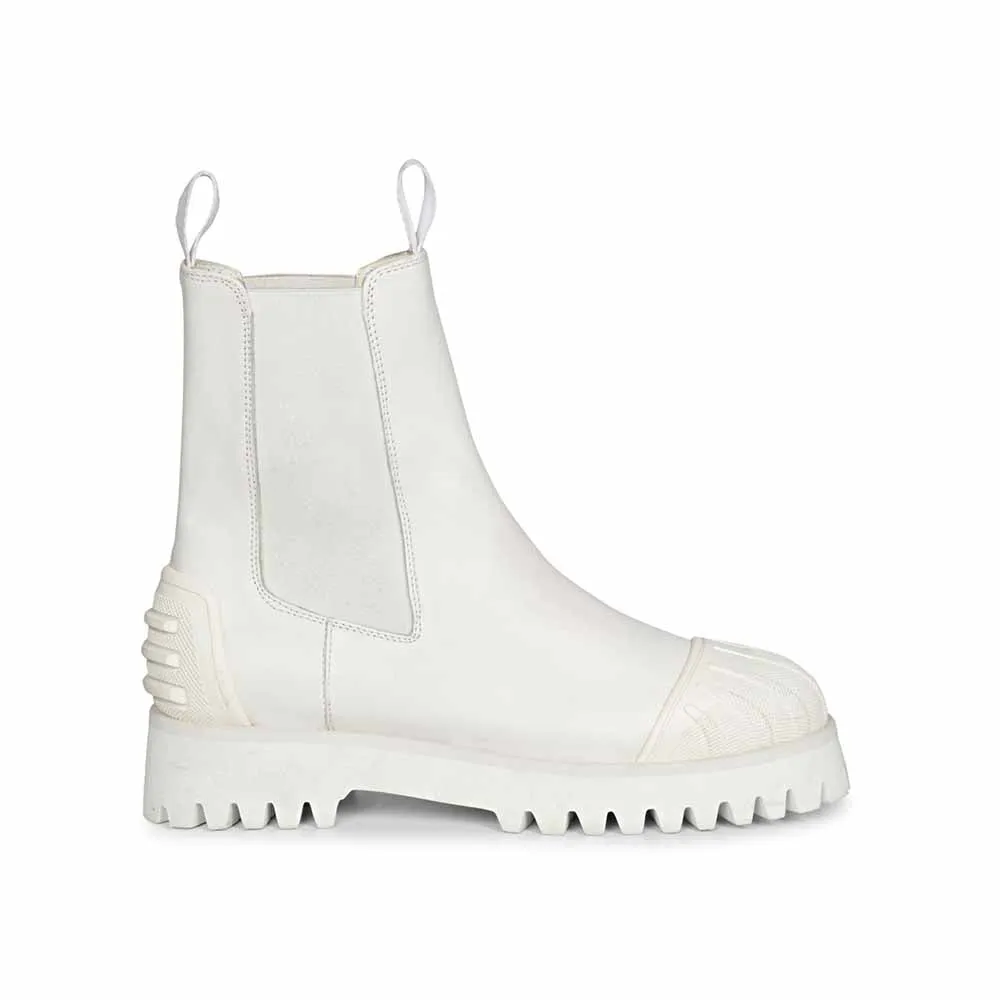 Saint G Solid Leather High Ankle Boots