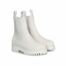 Saint G Solid Leather High Ankle Boots