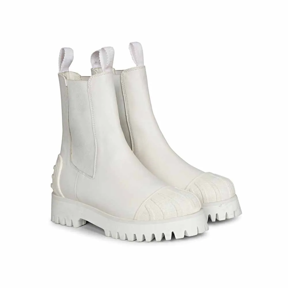 Saint G Solid Leather High Ankle Boots