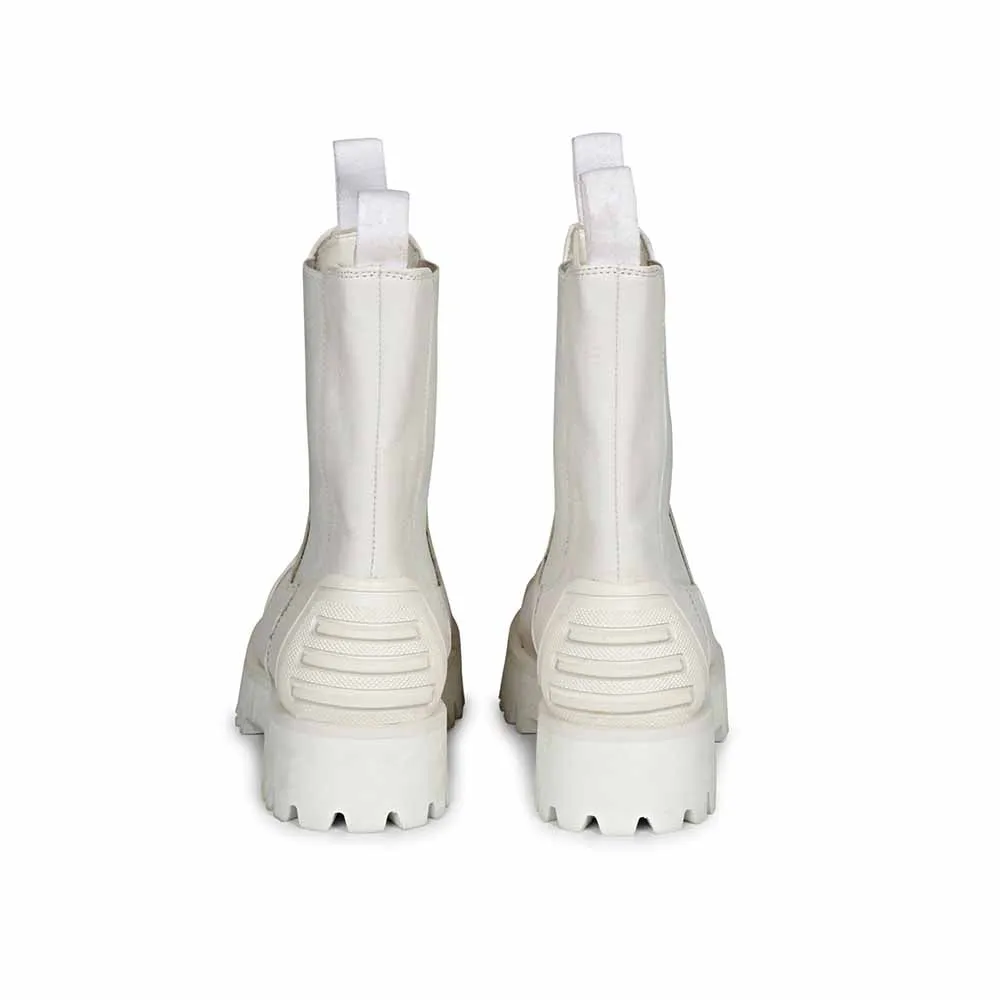 Saint G Solid Leather High Ankle Boots