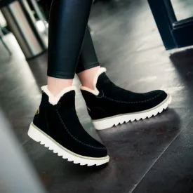 Suede Warm Ankle Boots