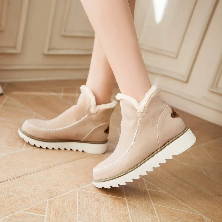 Suede Warm Ankle Boots
