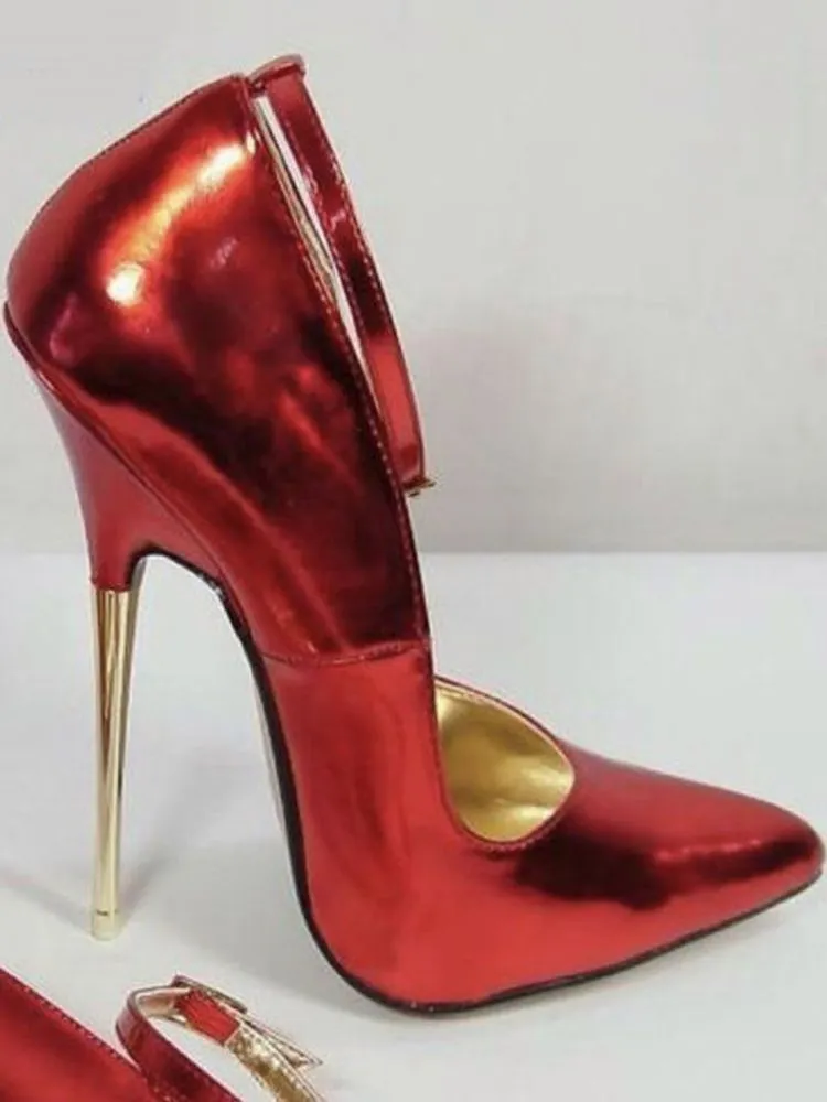 Super Metal High Heel Pump