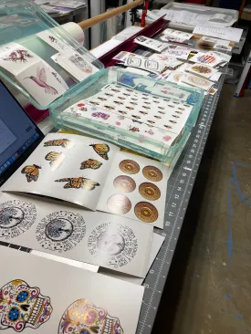 Waterslide Decal CLEARANCE Assorted images printed on WHITE