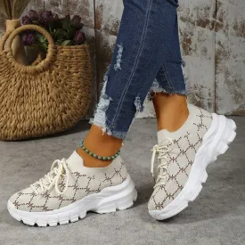 Wholesale Rubber Plaid Breathable Dad Shoes