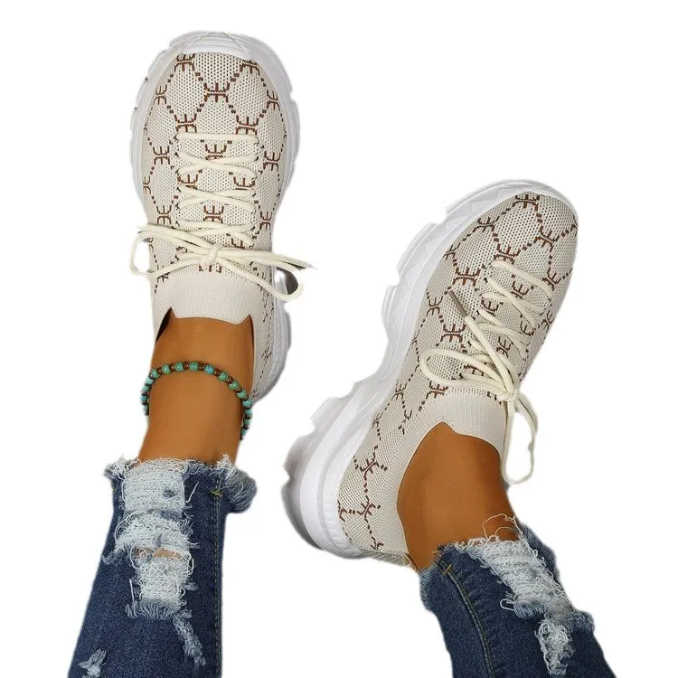 Wholesale Rubber Plaid Breathable Dad Shoes