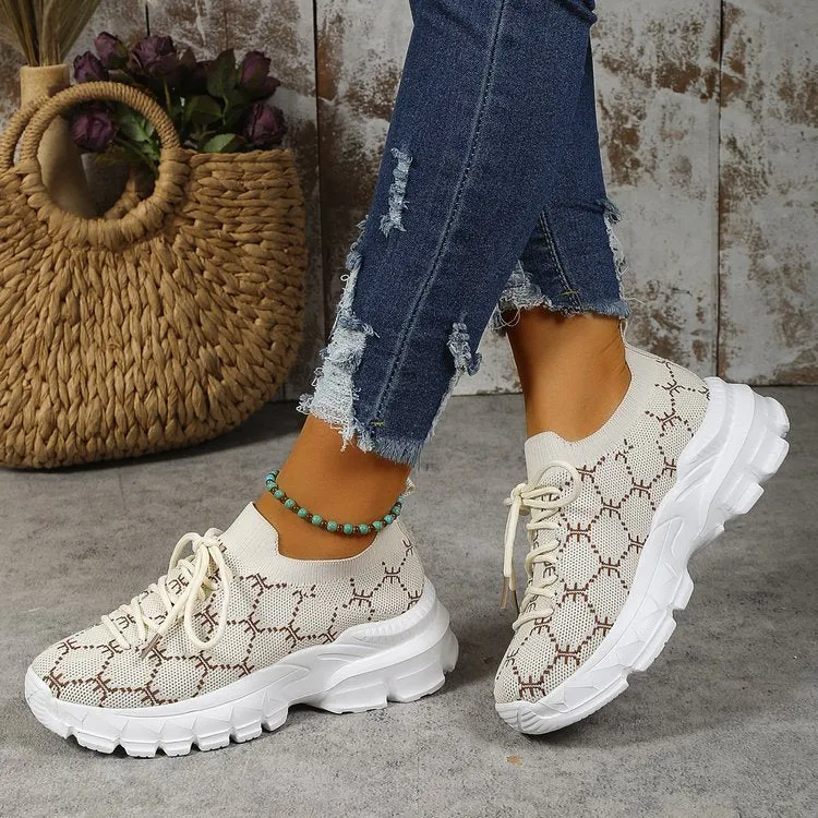 Wholesale Rubber Plaid Breathable Dad Shoes