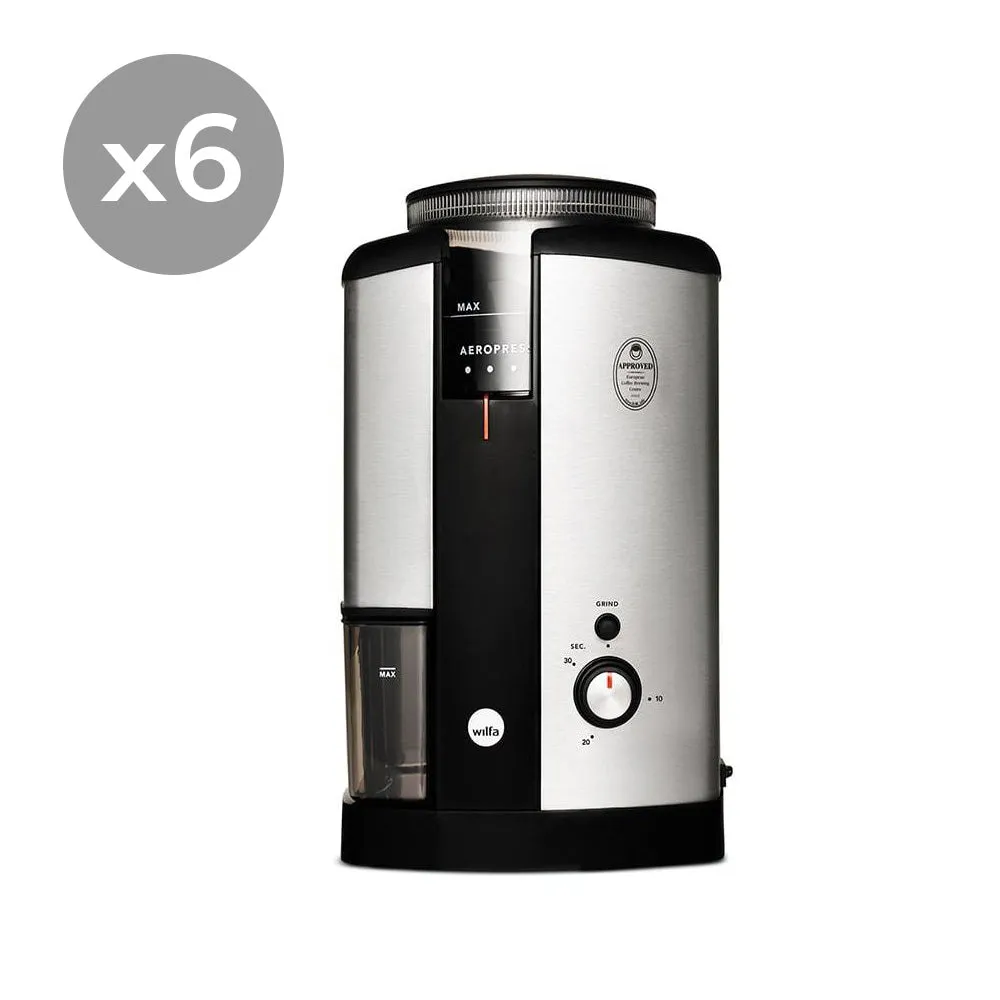 Wilfa Svart Coffee Grinder Silver (Bundle of 6)