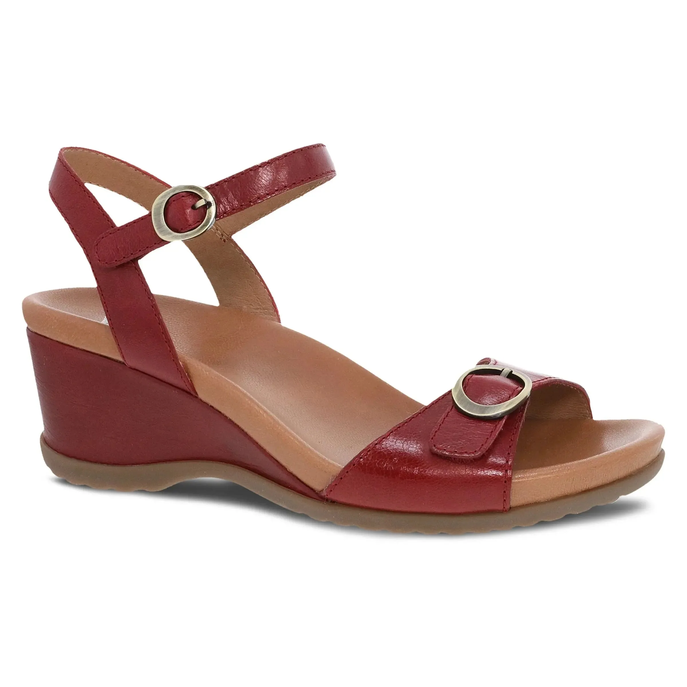 Women's Dansko Arielle Glazed Leather Sandal – Elegance & All-Day Comfort